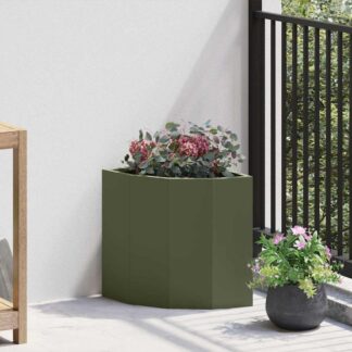 vidaXL Γωνιακό Ροδόδεντρο Λαδί 30 x 30 x 35 εκ Ατσάλι