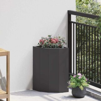 vidaXL Γωνιακό Ροδόδεντρο Μαύρο 30 x 30 x 50 cm Ατσάλι