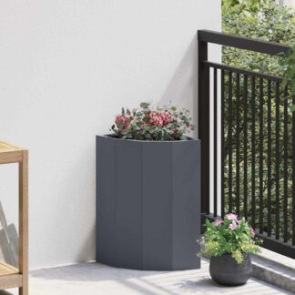 vidaXL Γωνιακό Ροδόδεντρο Ανθρακί 30 x 30 x 50 cm Ατσάλι