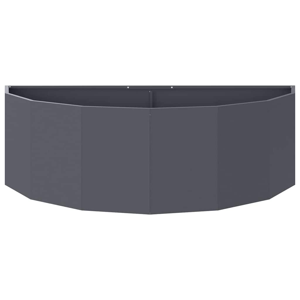 vidaXL Γλάστρα Ανθρακί 120 x 60 x 35 cm Ατσάλι - Image 5