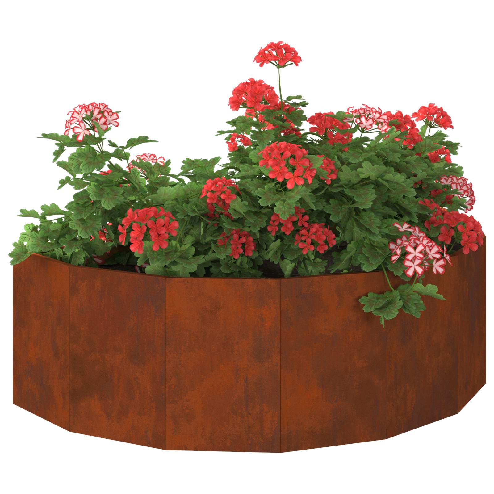 vidaXL Γλάστρα Σκ rusty 120 x 60 x 35 cm Ατσάλι Σκληρυθέν στον Αέρα - Image 3