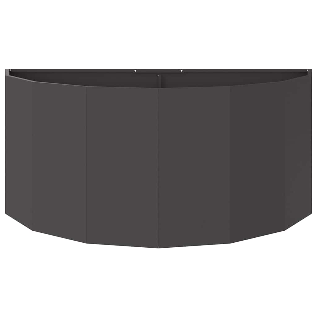 vidaXL Γλάστρα Μαύρο 120 x 60 x 50 εκ. Ατσάλι - Image 5