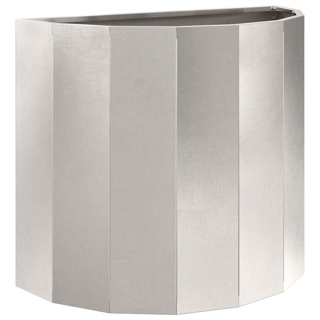 vidaXL Γλάστρα Ασημί 60 x 30 x 50 εκ. Ανοξείδωτο ατσάλι - Image 2