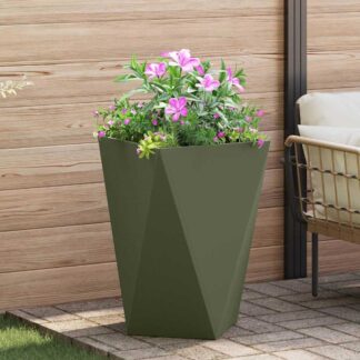 vidaXL Γλάστρα Ελιά Πράσινη 50 x 50 x 75 cm Ατσάλι