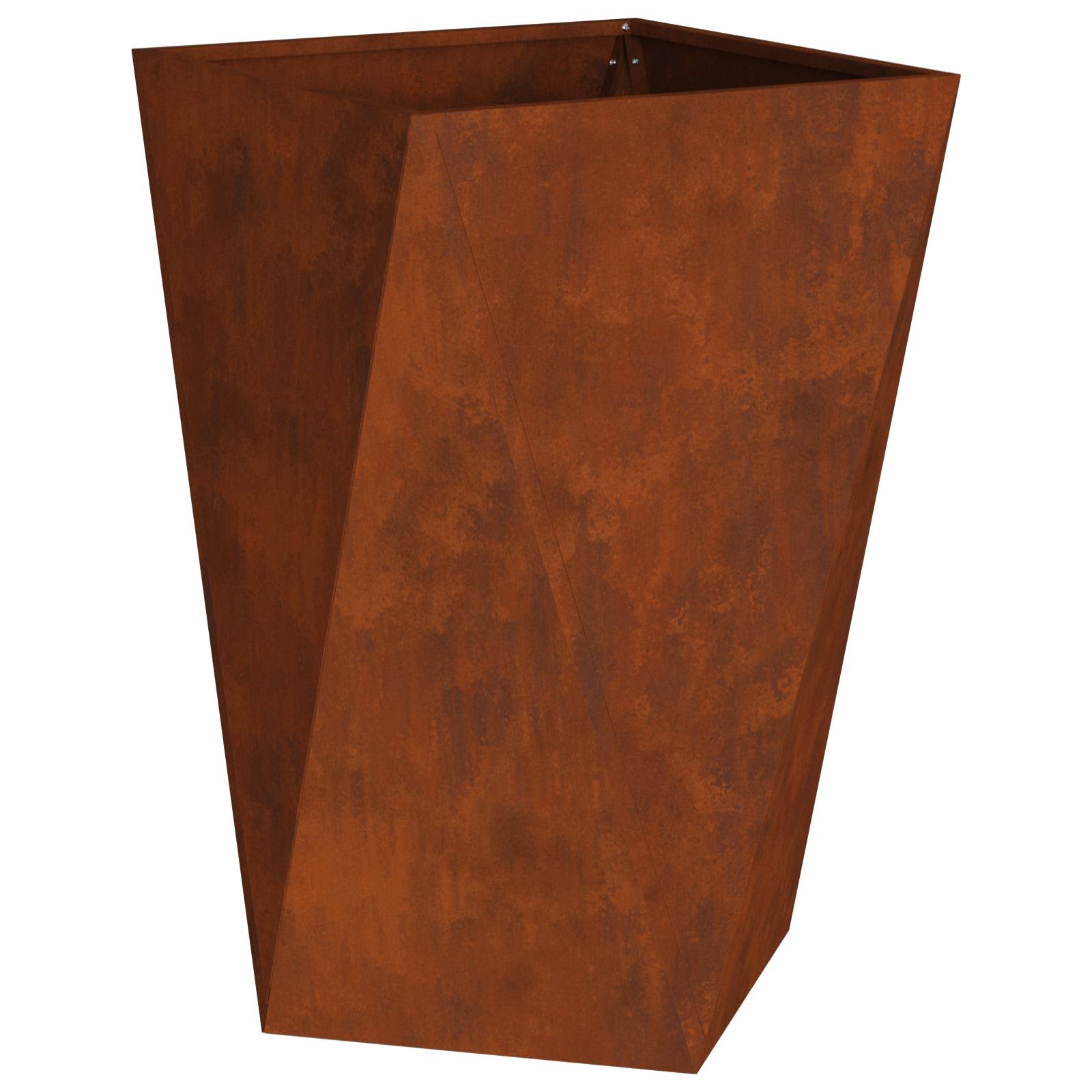 vidaXL Γλάστρα Σκ rusty 50 x 50 x 75 cm Ατσάλι Σκληρυθέν στον Αέρα - Image 2