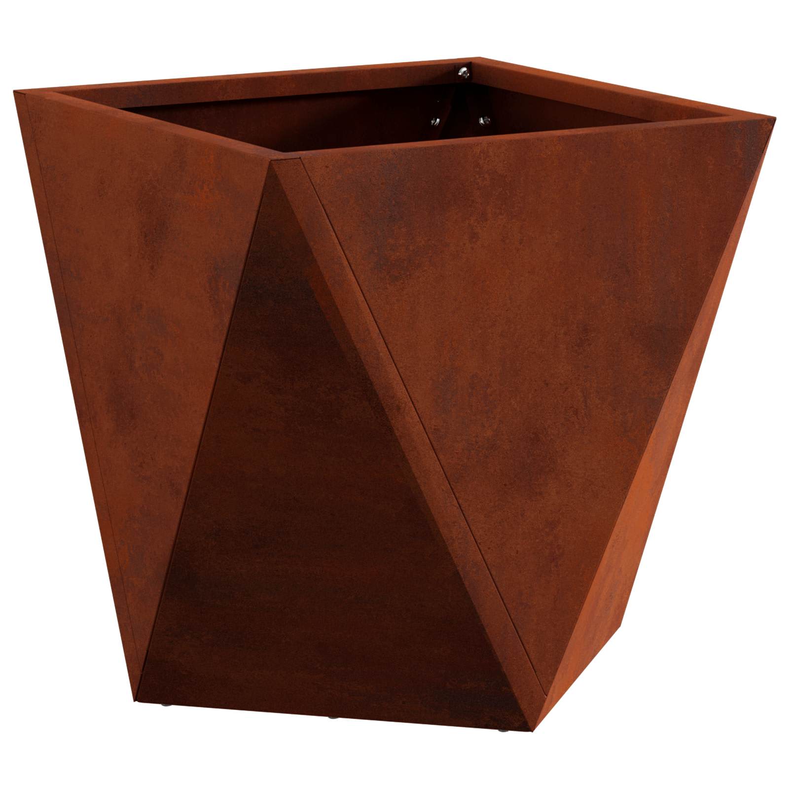 vidaXL Γλάστρα Σκ rusty 30 x 30 x 30 cm Ατσάλι Σκληρυθέν στον Αέρα - Image 2