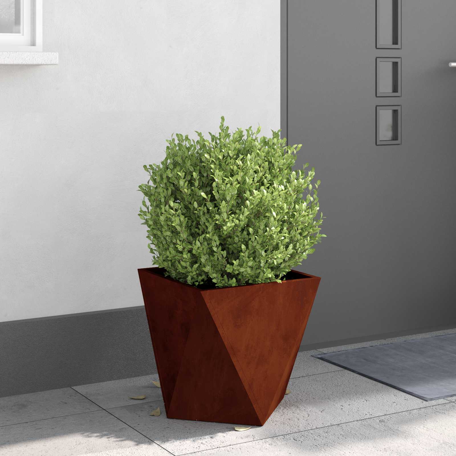 vidaXL Γλάστρα Σκ rusty 40 x 40 x 40 cm Ατσάλι Σκληρυθέν στον Αέρα - Image 4