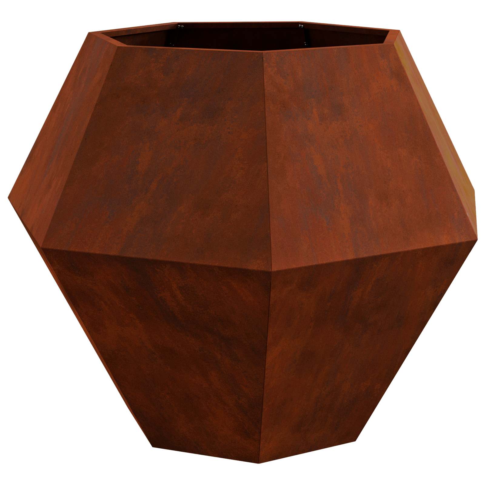 vidaXL Γλάστρα Σκ rusty 100 x 100 x 80 εκ Ατσάλι Σκληρυθέν στον Αέρα - Image 5