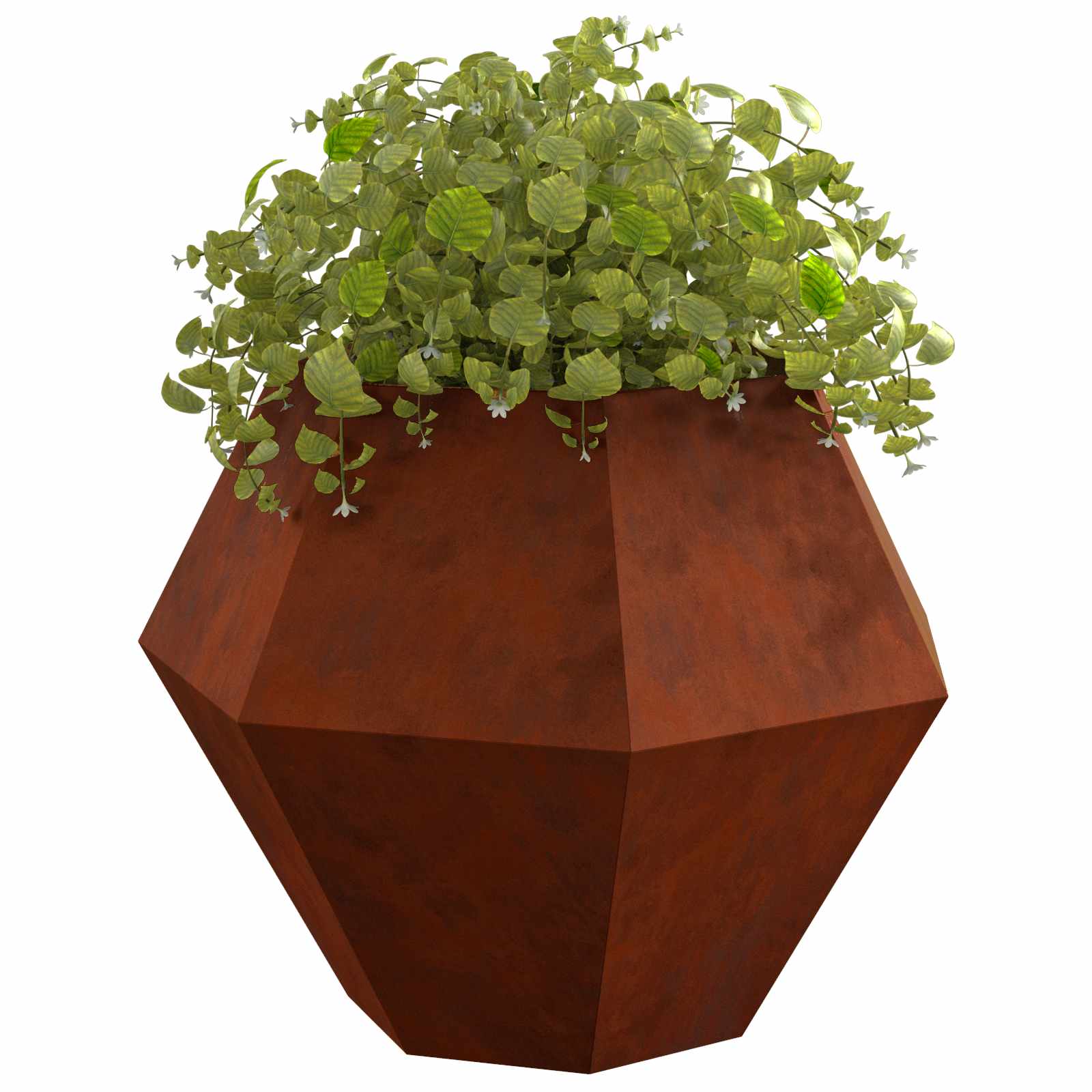 vidaXL Γλάστρα Σκ rusty 100 x 100 x 80 εκ Ατσάλι Σκληρυθέν στον Αέρα - Image 3