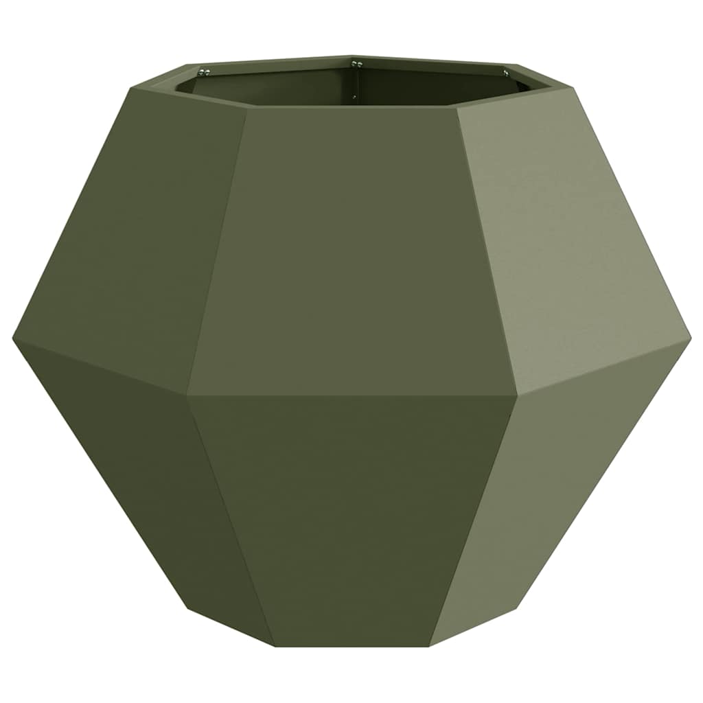vidaXL Γλάστρα Λαδί 75 x 75 x 60 εκ Ατσάλι - Image 5