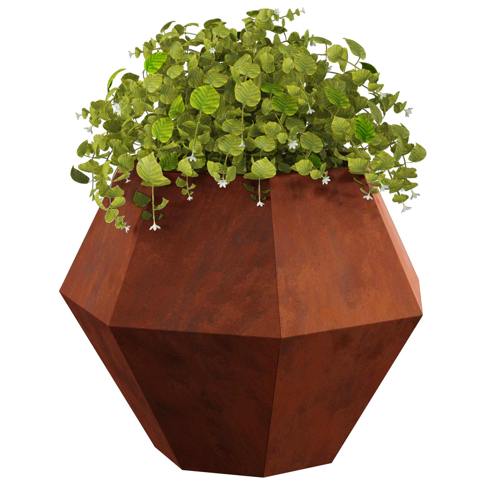 vidaXL Γλάστρα Σκ rusty 75 x 75 x 60 εκ Ατσάλι Σκληρυθέν στον Αέρα - Image 3