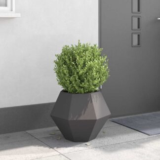 vidaXL Γλάστρα Μαύρο 50 x 50 x 40 cm Ατσάλι