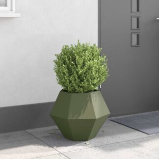 vidaXL Γλάστρα Λαδί 50 x 50 x 40 cm Ατσάλι