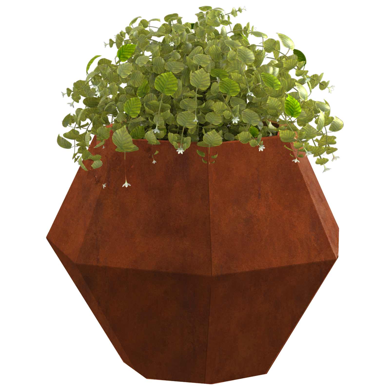 vidaXL Γλάστρα Σκ rusty 50 x 50 x 40 cm Ατσάλι Σκληρυθέν στον Αέρα - Image 3