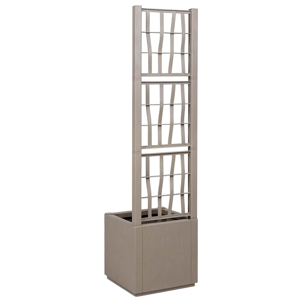 vidaXL Κηποτινάκι με Τρέλα Ανοιχτό καφέ 36 x 36 x 140 εκ. PP - Image 3
