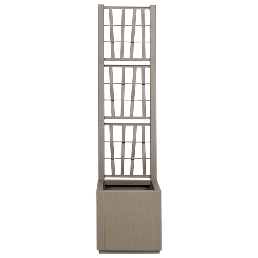 vidaXL Κηποτινάκι με Τρέλα Ανοιχτό καφέ 36 x 36 x 140 εκ. PP - Image 4