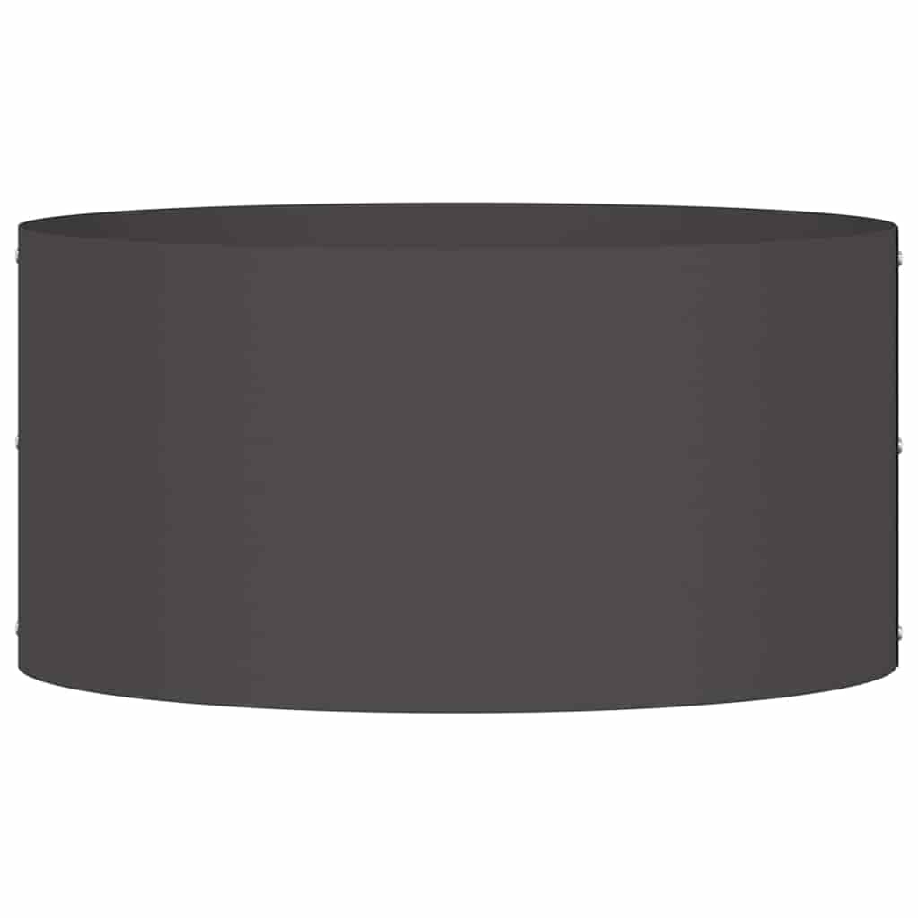 vidaXL Δακτύλιος γλάστρας Μαύρο 40 x 40 x 20 cm Ψυχρής έλασης χάλυβας - Image 5