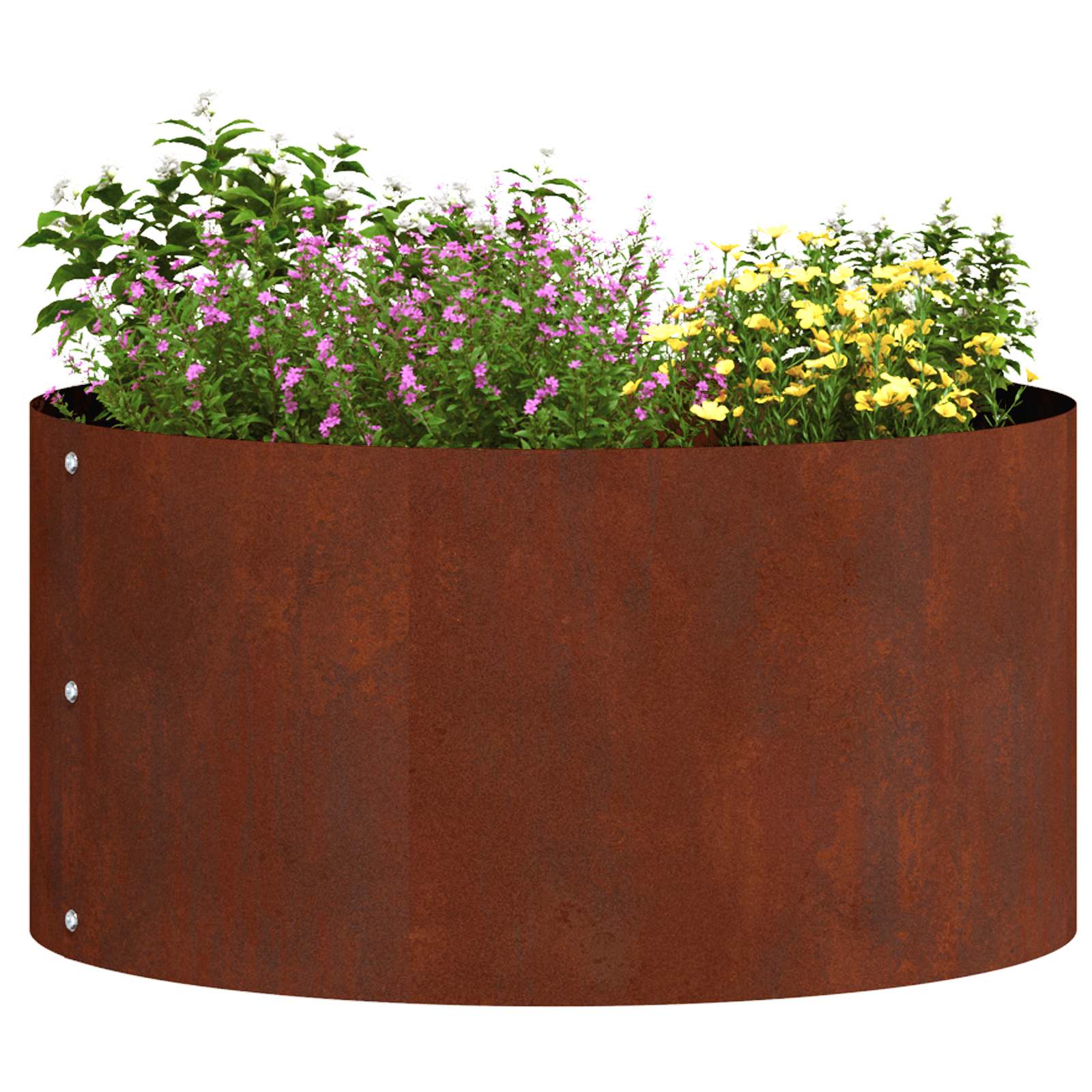vidaXL Δακτύλιος γλάστρας 5 τμχ. Σκ rusty 40 x 40 x 20 cm - Image 3