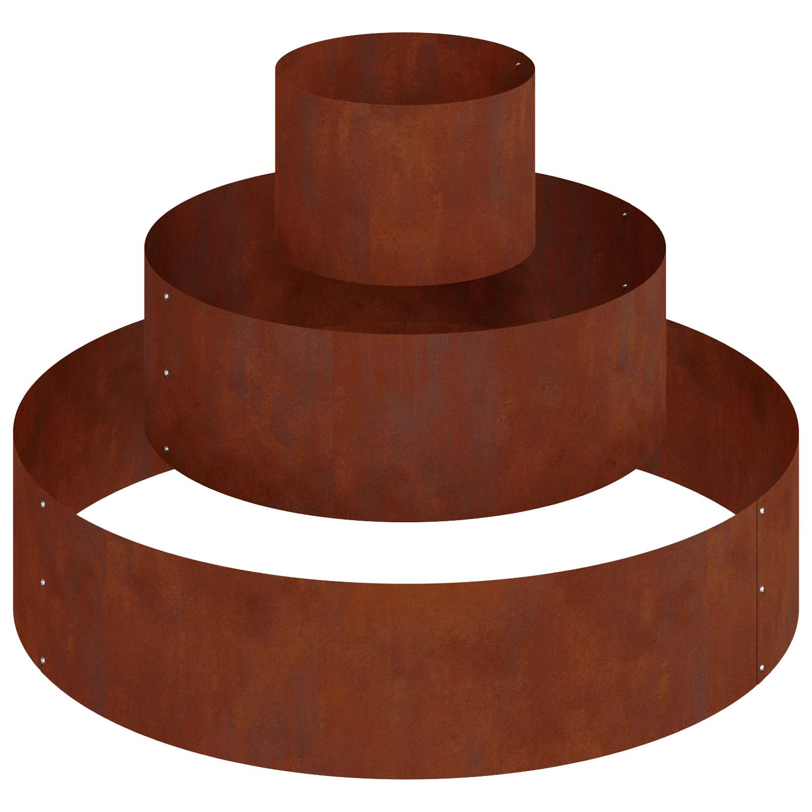 vidaXL Γλάστρα Κήπου Σκ rusty 90 x 90 x 20 εκ - Image 2
