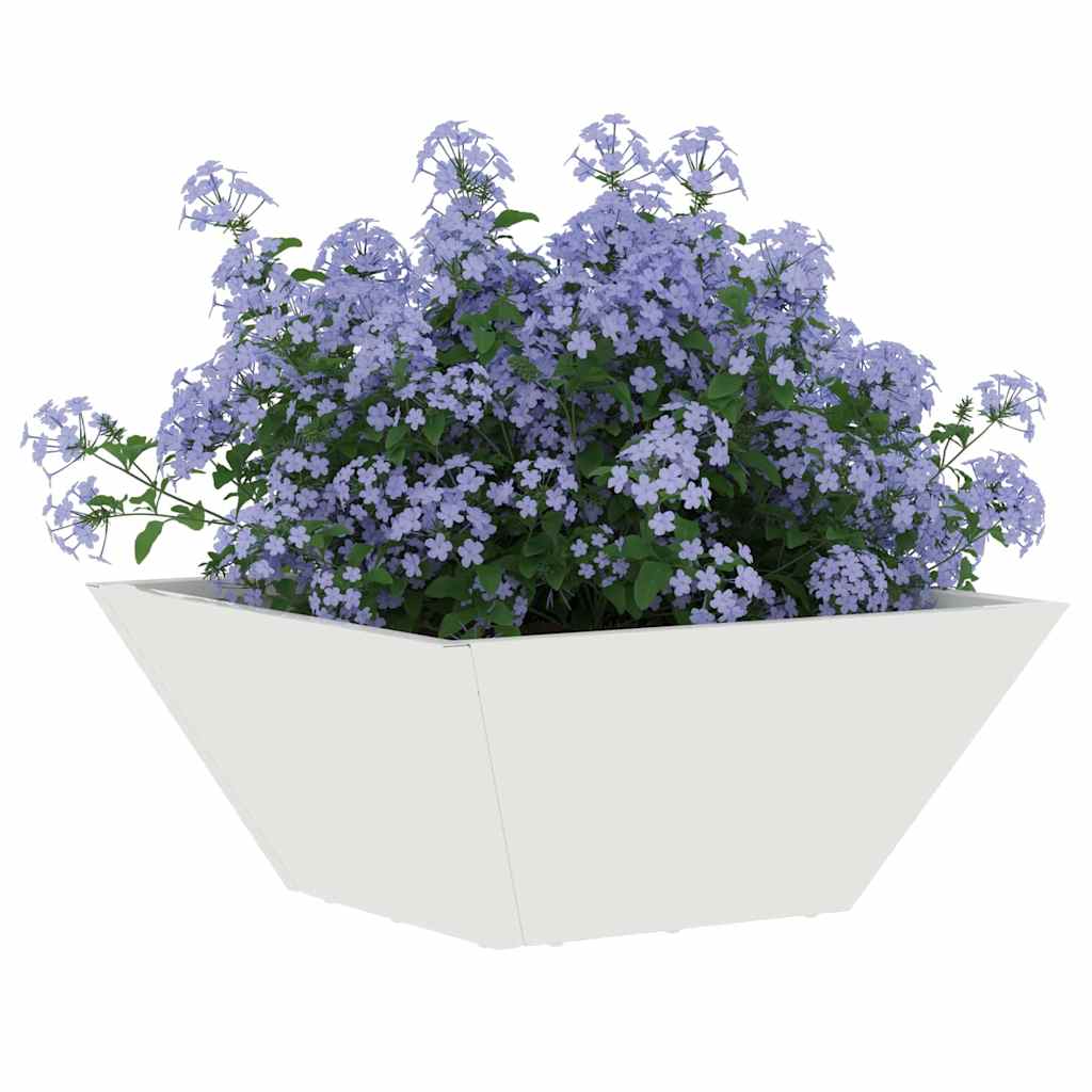 vidaXL Γλάστρα Κήπου 5 τμχ. Λευκό 35 x 35 x 15 εκ. - Image 3