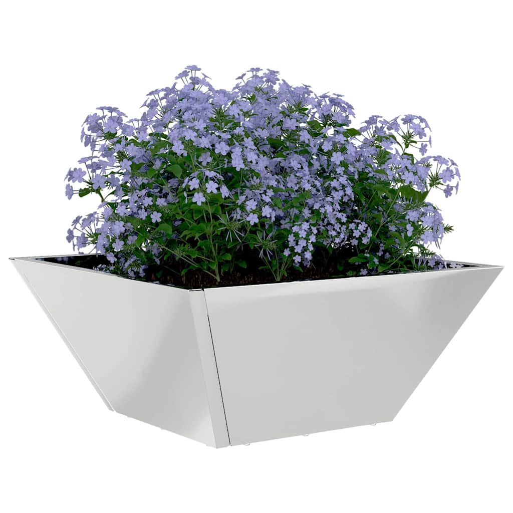 vidaXL Γλάστρα Κήπου 5 τμχ. Ασημί 35 x 35 x 15 εκ. - Image 3