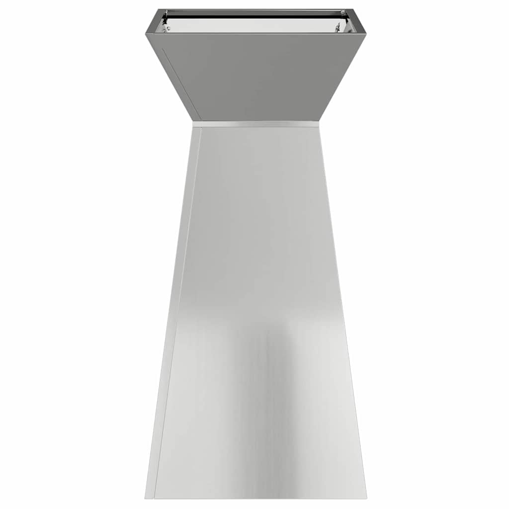 vidaXL Γλάστρα Πυλώνας Ασημί 35 x 35 x 73 εκ. Γαλβανισμένος Χάλυβας - Image 5