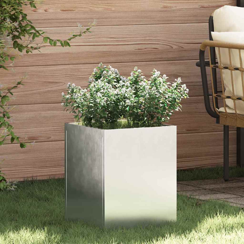 vidaXL Γλάστρα Κήπου Επικαλυμμένος Χάλυβας 32 x 32 x 40 εκ.