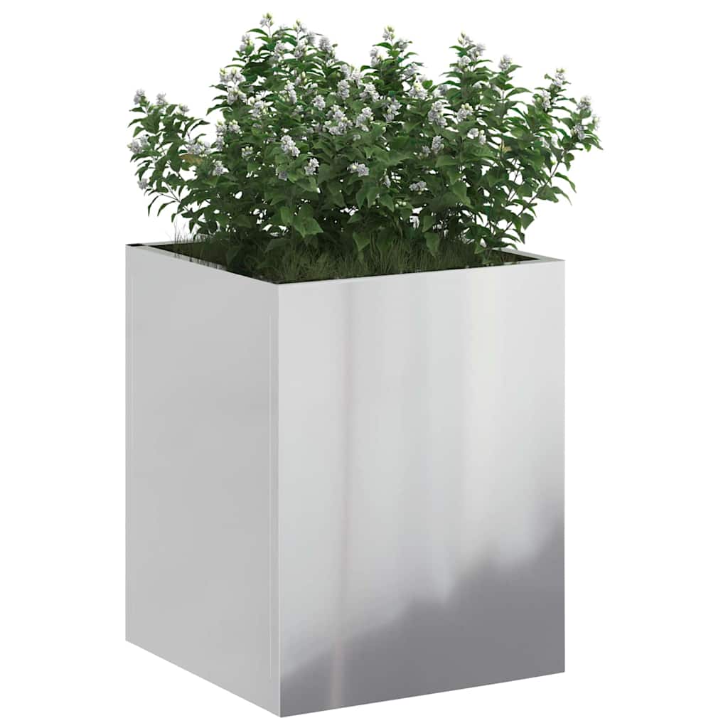 vidaXL Γλάστρα Κήπου Επικαλυμμένος Χάλυβας 32 x 32 x 40 εκ. - Image 3
