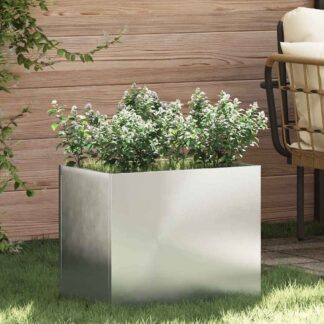 vidaXL Γλάστρα Κήπου Επικαλυμμένος Χάλυβας 50 x 32 x 40 εκ.
