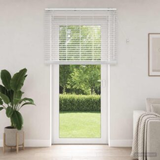 vidaXL Βενετσιάνικη Σκίαση Λευκό 125 x 250 cm 35 mm