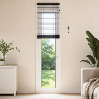 vidaXL Βενετσιάνικη Σκίαση Μαύρο 50 x 250 εκ. 35 mm