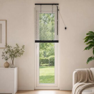 vidaXL Βενετσιάνικη Σκίαση Μαύρο 55 x 250 εκ. 35 mm