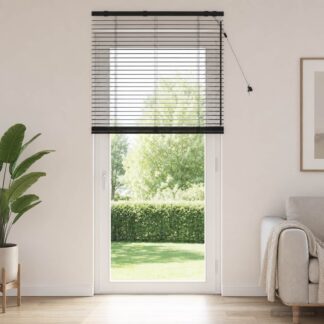 vidaXL Βενετσιάνικη Σκίαση Μαύρο 75 x 250 εκ. 35 mm