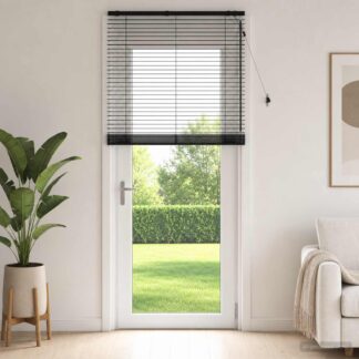 vidaXL Βενετσιάνικη Σκίαση Μαύρο 100 x 250 cm 35 mm