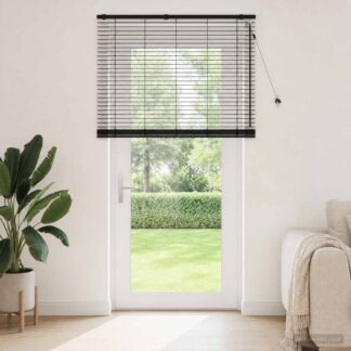 vidaXL Βενετσιάνικη Σκίαση Μαύρο 140 x 250 cm 35 mm