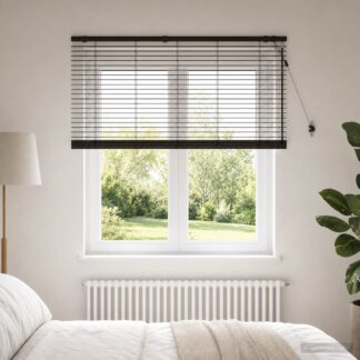vidaXL Βενετσιάνικη Σκίαση Σκούρο Καφέ 130 x 160 εκ 35 mm