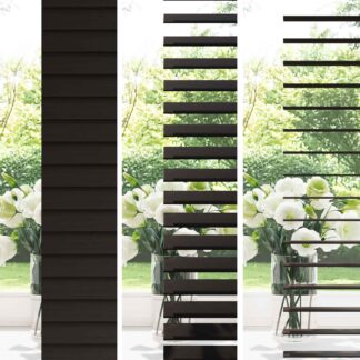 vidaXL Βενετσιάνικη Σκίαση Σκούρο Καφέ 95 x 250 εκ. 35 mm