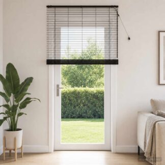 vidaXL Βενετσιάνικη Σκίαση Σκούρο Καφέ 135 x 250 εκ. 35 mm