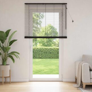vidaXL Βενετσιάνικη Σκίαση Σκούρο Καφέ 145 x 250 cm 35 mm