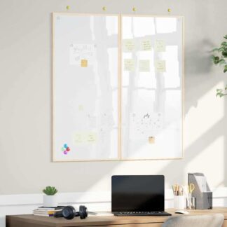 vidaXL Πίνακας Ενημερώσεων 100 x 100 x 1,4 εκ. Μασίφ ξύλο πεύκου Λευκό
