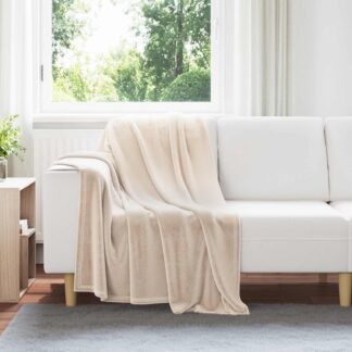 vidaXL Ριχτάρια 6 τμχ. Μπεζ 130 x 150 cm 2.98 kg Μαλλί