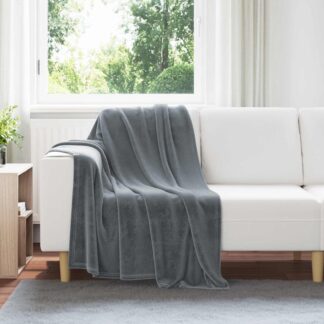 vidaXL Ριχτάρια 6 τμχ. Σκούρο Γκρι 130 x 150 cm 3.04 kg Μαλλί