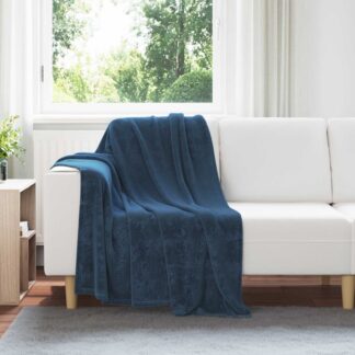 vidaXL Ριχτάρια 6 τμχ. Σκούρο μπλε 130 x 150 cm 3.04 kg Μαλλί