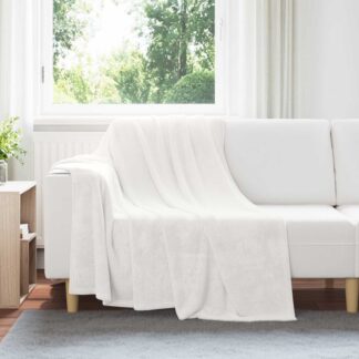vidaXL Ριχτάρια 6 τμχ. Λευκό 150 x 200 cm 4.68 kg Μαλλί