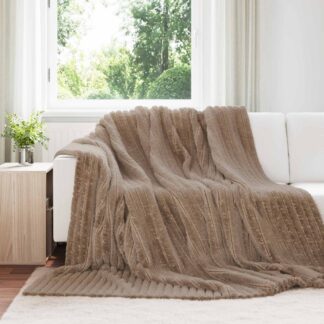 vidaXL Ριχτάρι Καμηλοπάρδαλη 270 x 240 cm 1.85 kg Μαλλί