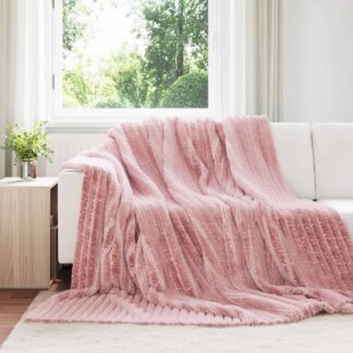 vidaXL Ριχτάρι Ροζ 270 x 240 cm 1.38 kg Μαλλί
