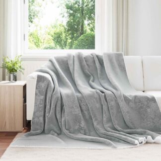 vidaXL Ριχτάρι Γκρι 220 x 240 cm 2.67 kg Μαλλί