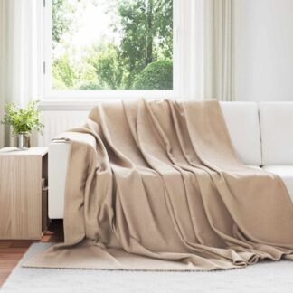 vidaXL Ριχτάρια 6 τμχ. Καμηλοπάρδαλη 270 x 240 cm 5.08 kg Μαλλί
