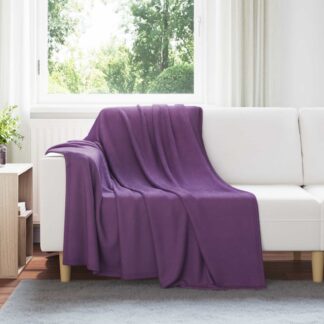 vidaXL Ριχτάρια 6 τμχ. Μοβ 200 x 150 cm 2.61 kg Μαλλί