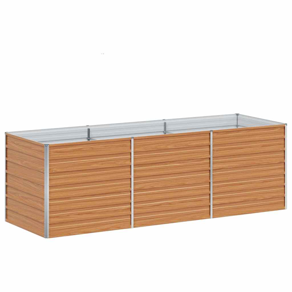 vidaXL Υπερυψωμένη Ζαρντινιέρα Ανοιχτό καφέ 240 x 80 x 77 cm - Image 2